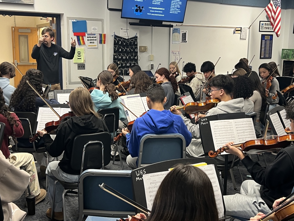 Middle School students  perform with high school orchestra