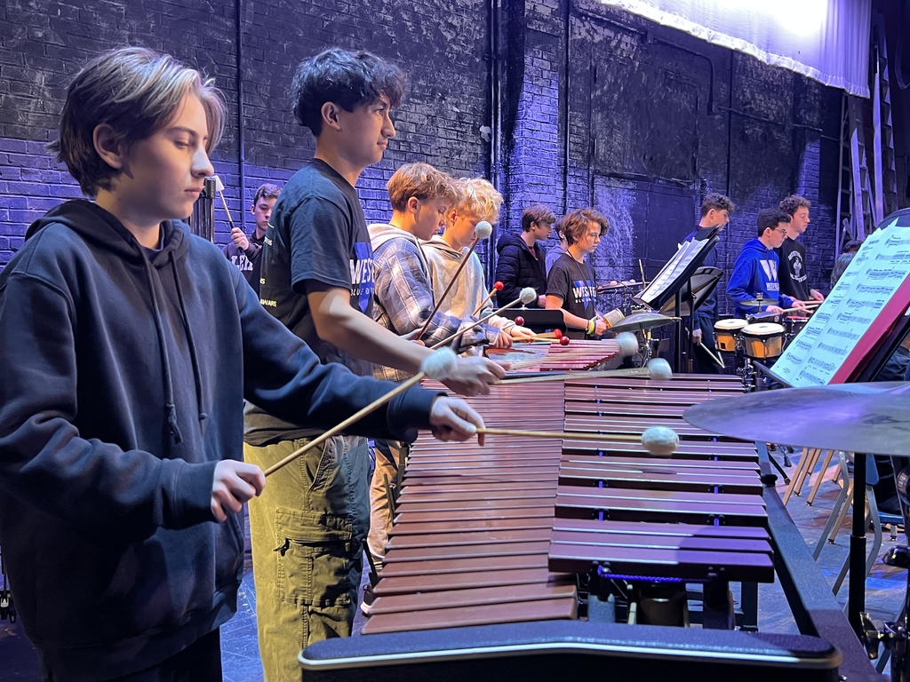 Middle Schooler perform with high school band