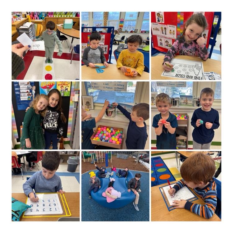 students engaged in bucket, filling activities