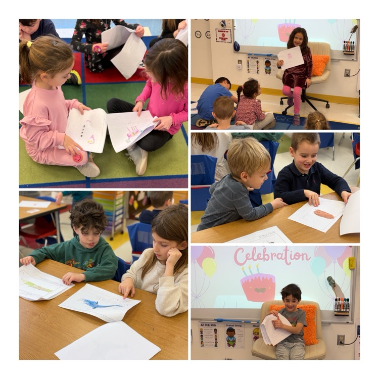 students engage in a writers workshop celebration