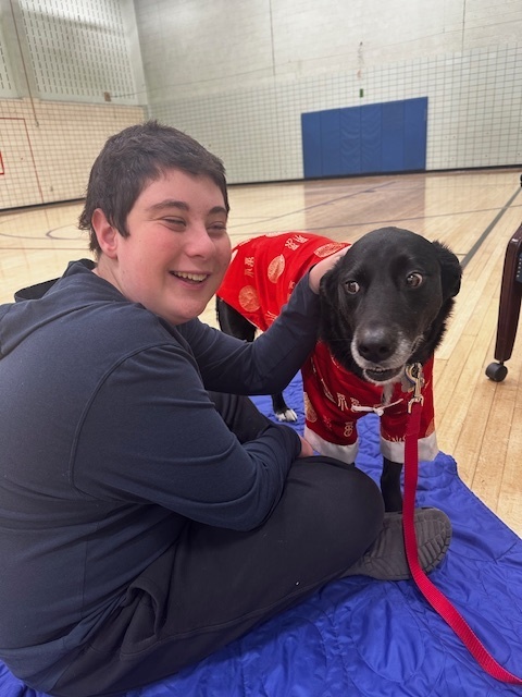 student enjoying break time during the mid term exams