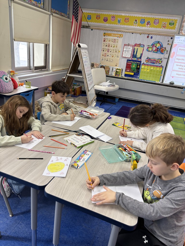 Students are marking their cards.