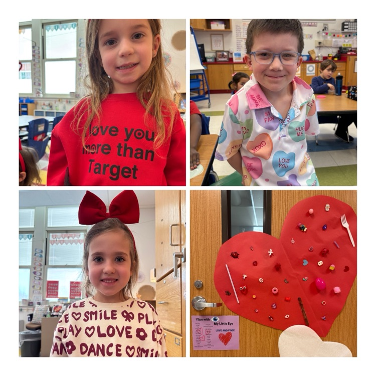 students dressed in Valentine’s Day attire