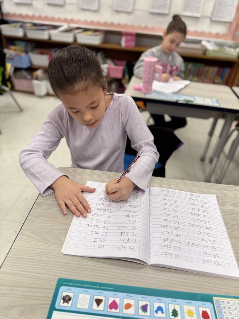 student working on 100th day activity