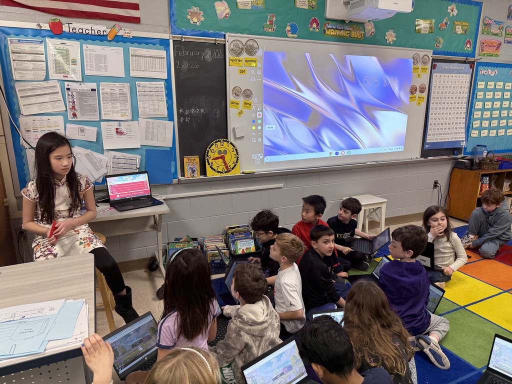 student leading Lunar New Year lesson