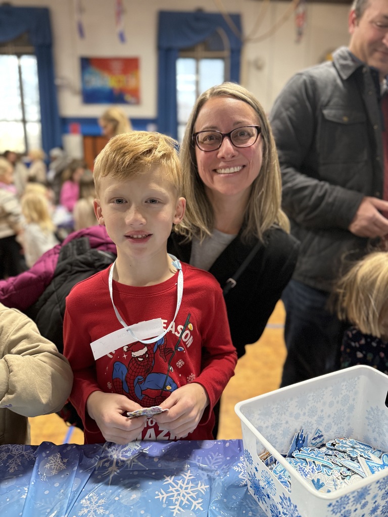 family of 2 at Winter Fest