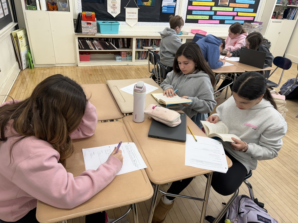 Even with two feet of snow piled up outside, our 6th grade Literature Circles didn’t miss a beat! ❄️📚 While winter may have taken over the sidewalks, inside our ELA classroom the only thing piling up was thoughtful discussion, powerful connections, and a flurry of great ideas. Snow days may slow down the roads, but they can’t slow down readers on a roll!