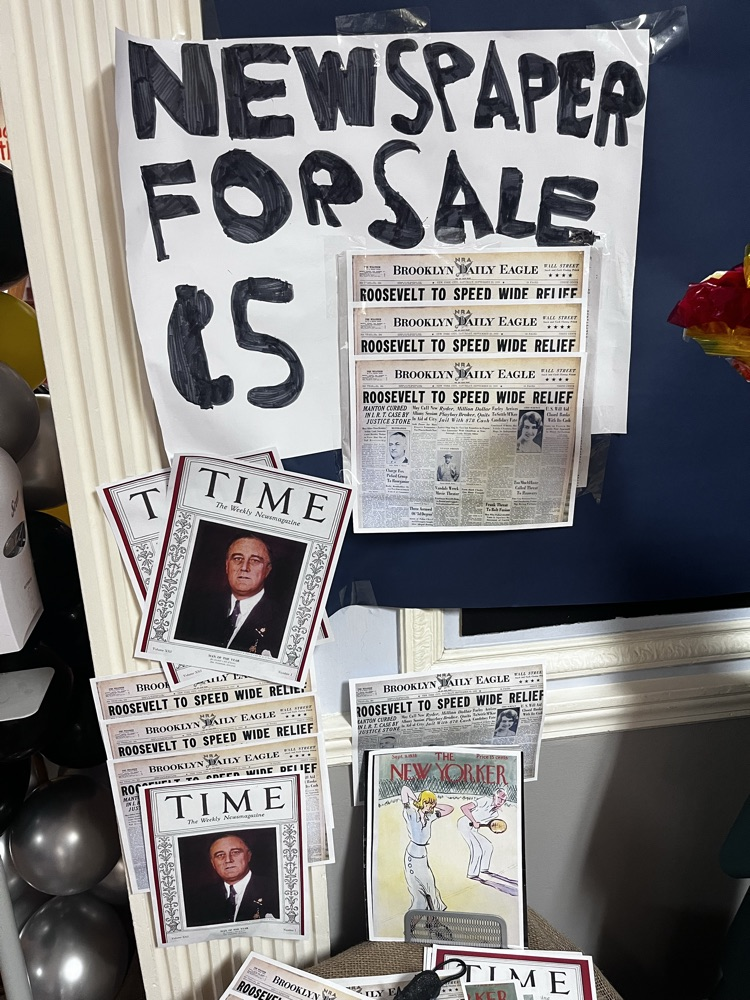 concession stand for Annie Jr. 