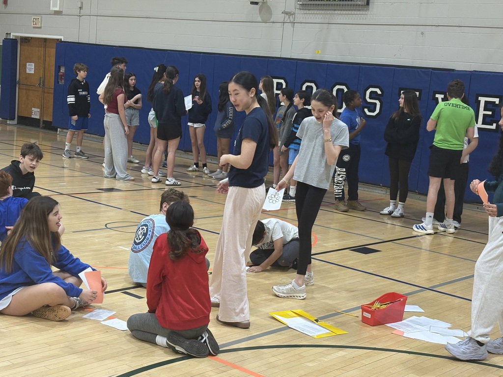 Our 8th grade PEER Leaders had a busy month preparing and facilitating a Social-Emotional Learning (SEL) lesson for our 6th grade students. Today, they visited each 6th grade class during PE and worked with students in small groups. The lesson featured four stations centered on building connections, teamwork, self-care, and reflection. The 6th graders greatly enjoyed the opportunity to engage with their older peers, making it a meaningful and enjoyable experience for everyone involved. 😊