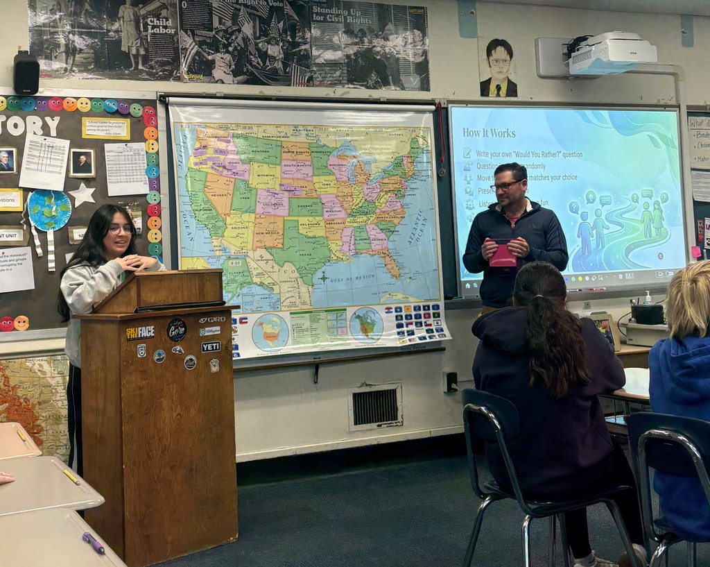 Students participating in wellness day