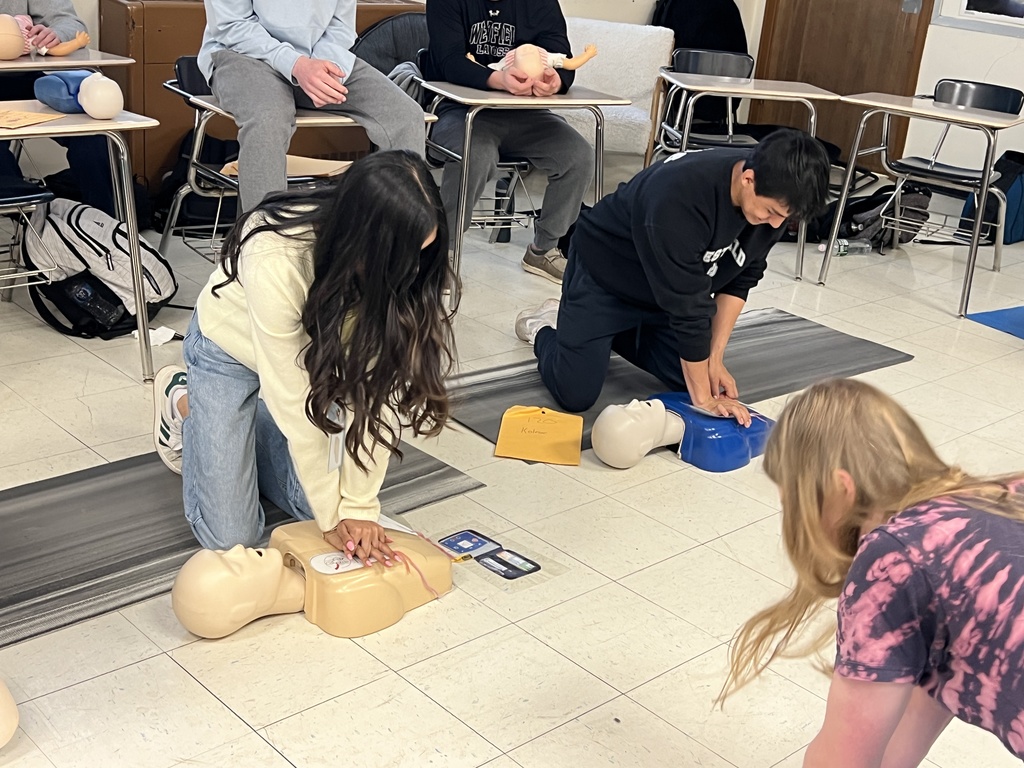 Students learn CPR