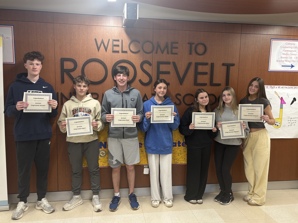 Roosevelt 8th graders recently showcased their learning through a Model Congress simulation as part of their Active Citizenship Unit. After researching real-world issues and developing strong, evidence-based arguments, students presented and debated their bills with confidence. Congratulations to our student Congressmen and Congresswomen whose bills were successfully passed into law—an impressive accomplishment and a testament to their hard work and civic understanding!