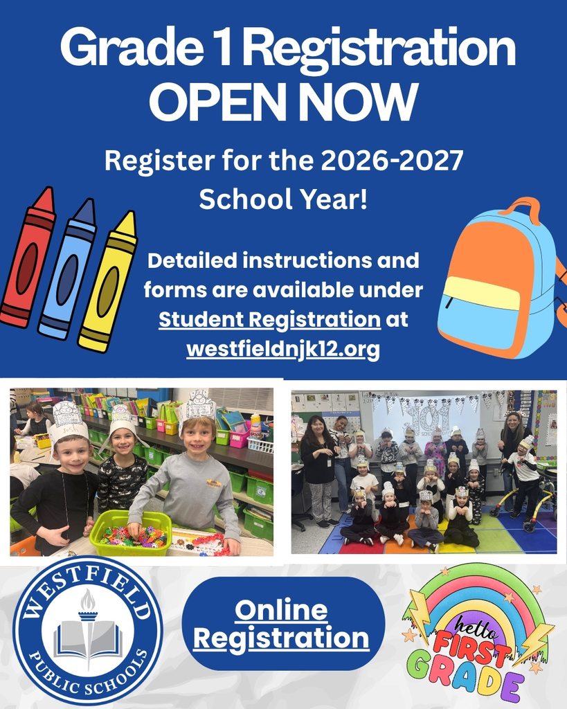 1st grade registration graphic