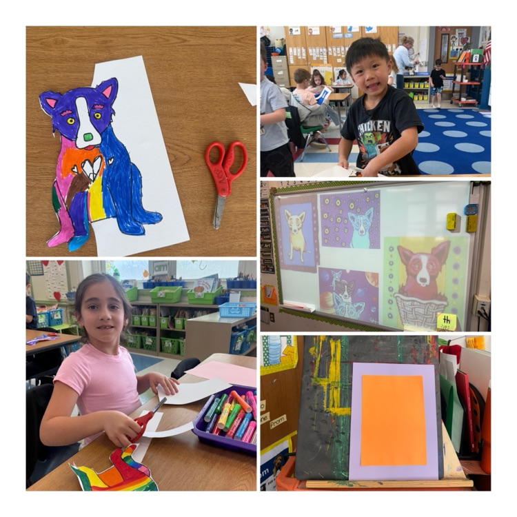 students engage in an art lesson