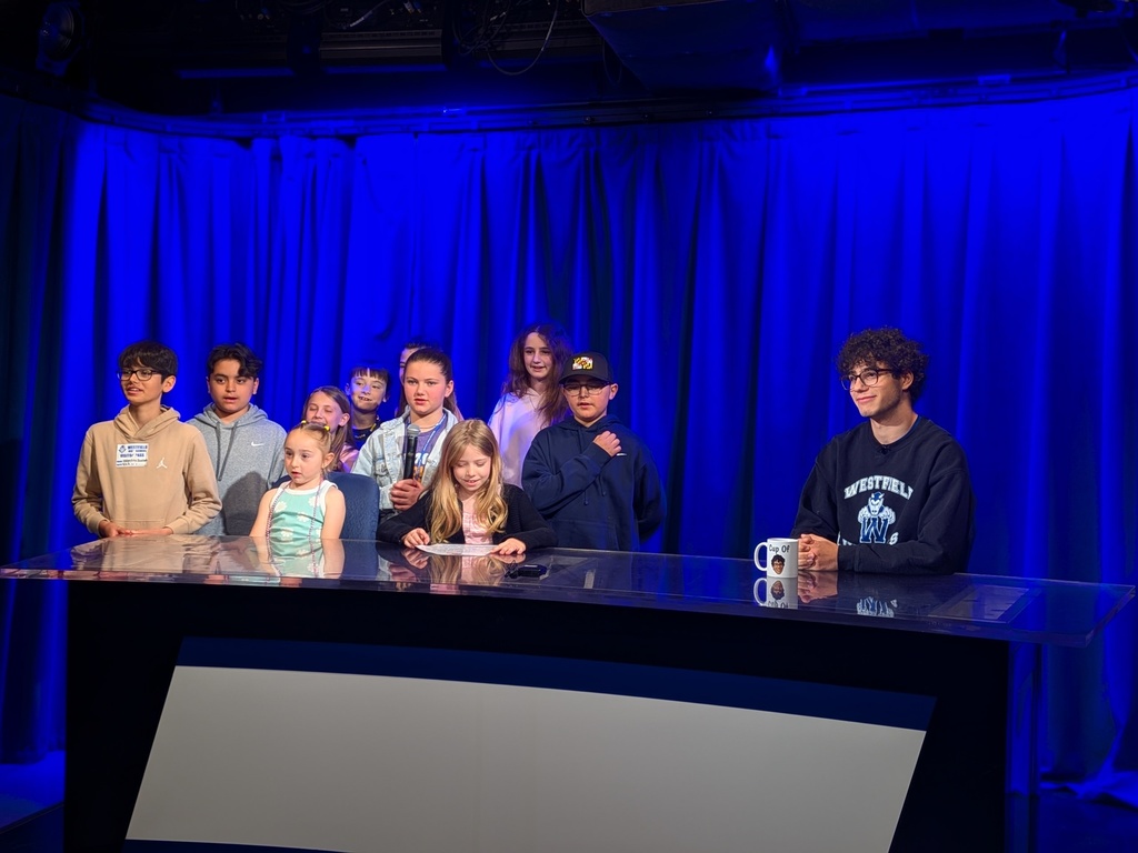 Students saying the Pledge of Allegiance on BDTV