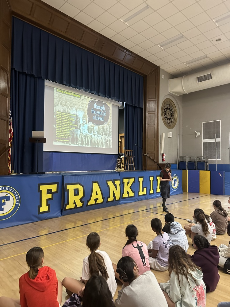 assembly with students