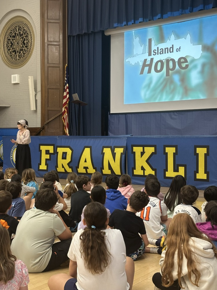 assembly with students