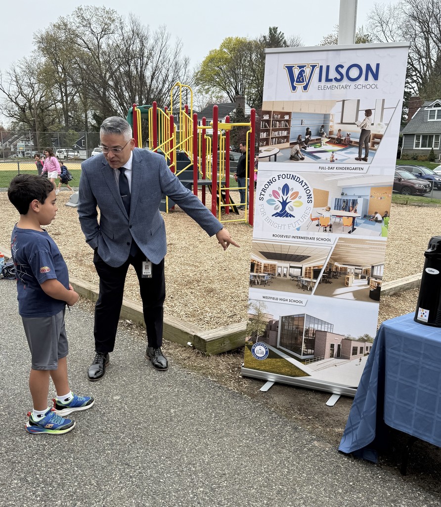 Our Superintendent talking to a student