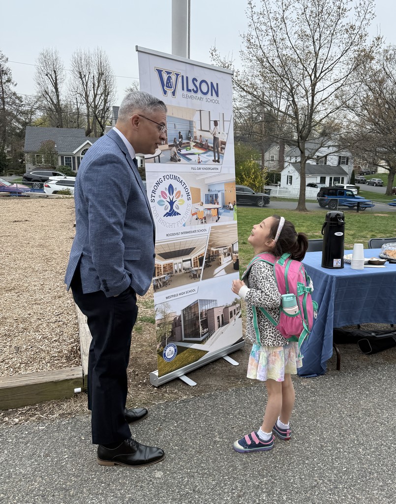Our Superintendent talking to a student