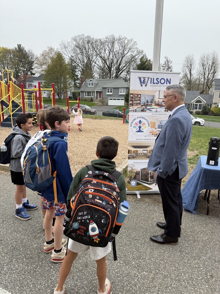 Our Superintendent talking to a group of students