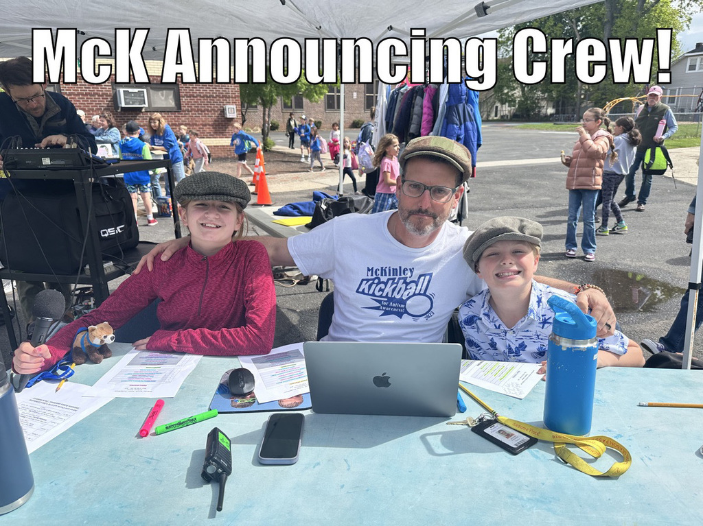 Staff Kickball Game Announcers