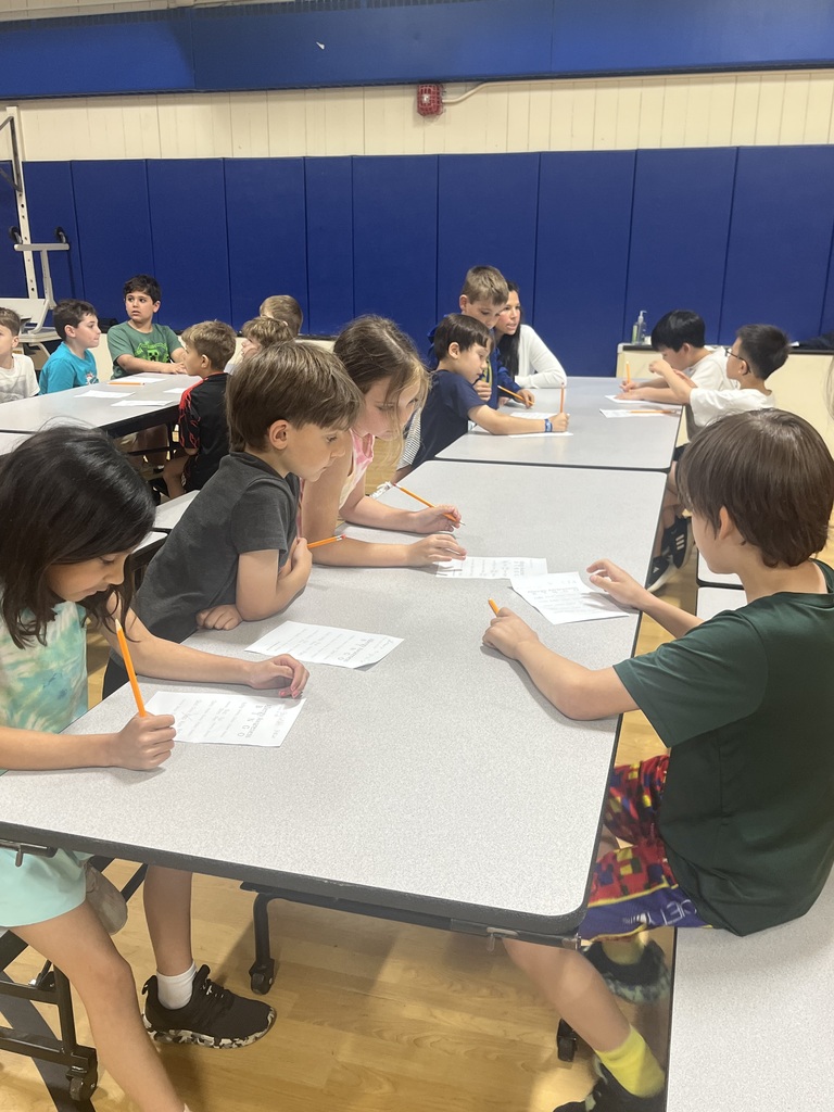 Students playing bingo