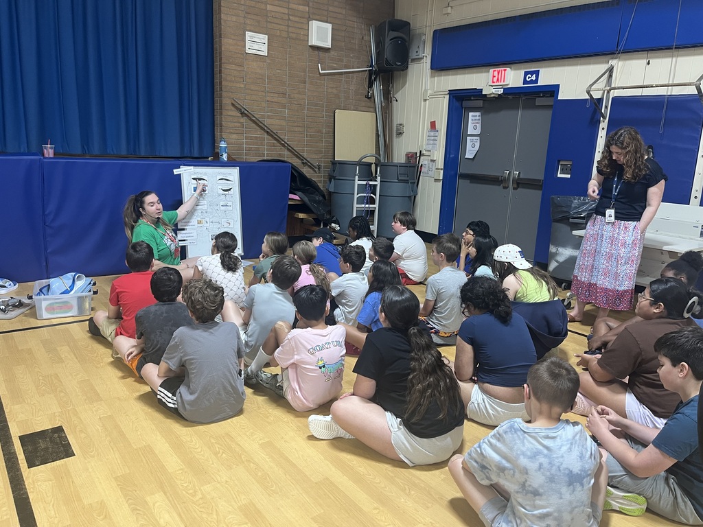 Students learning about whales and their habitats