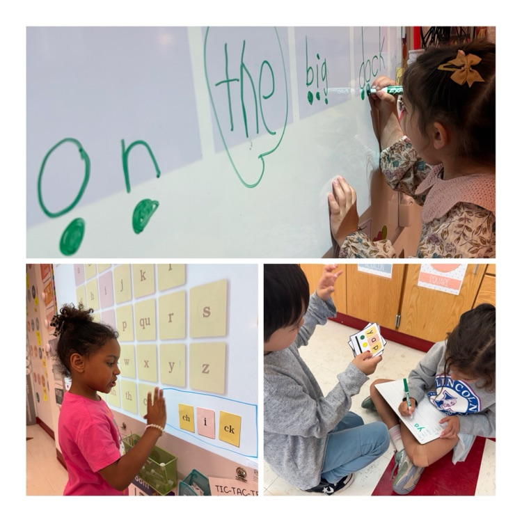 students engage in phonics learning activities