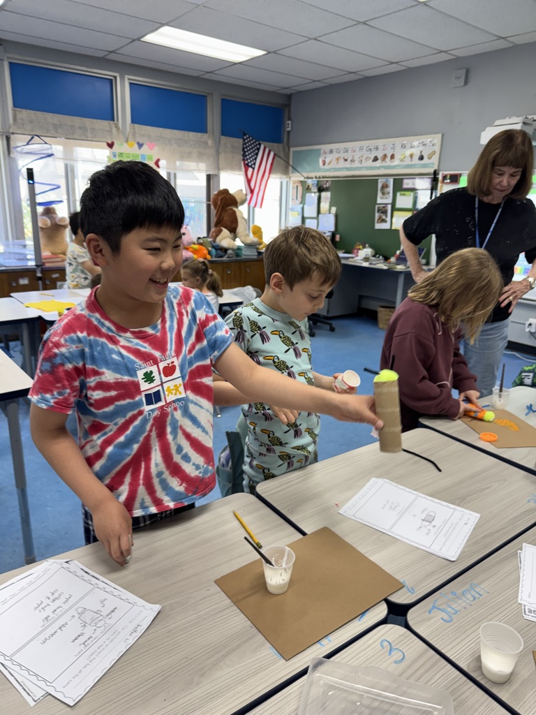 Students creating their insect.