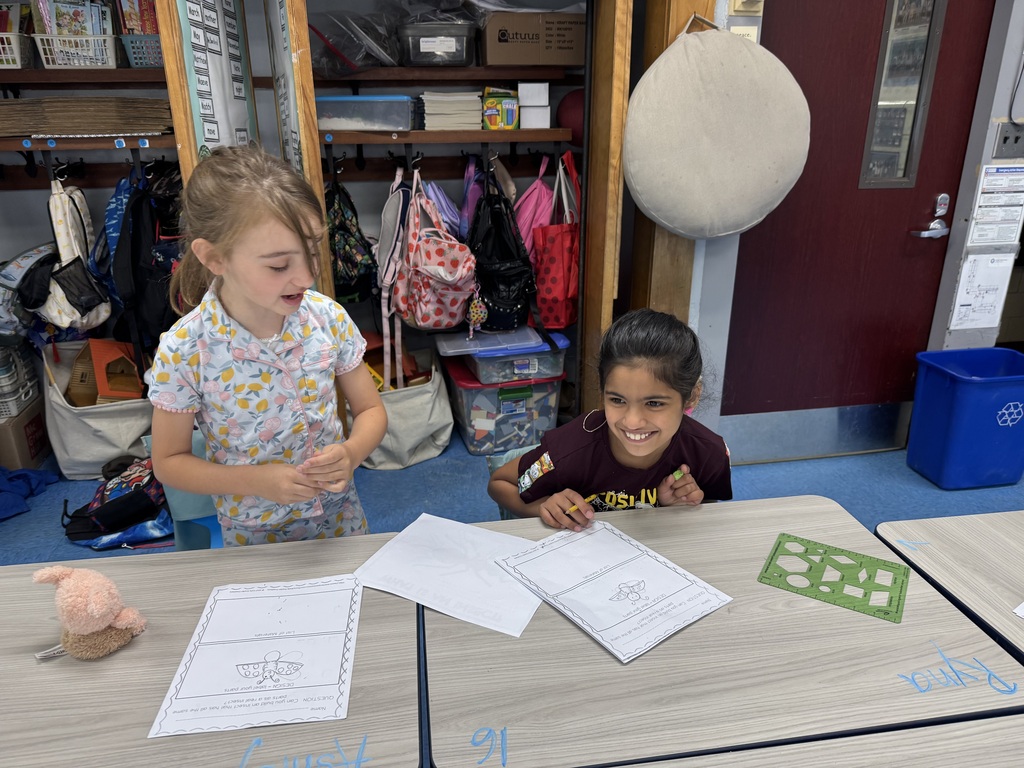 Students planning their insect.