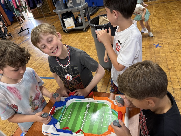 students playing a game