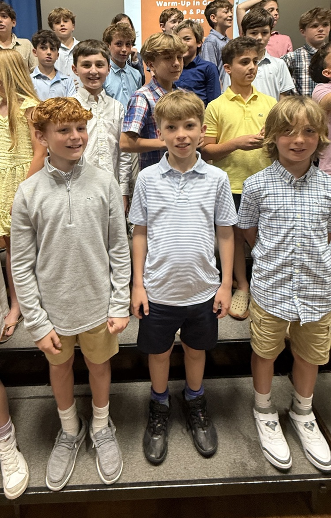 chorus students on risers