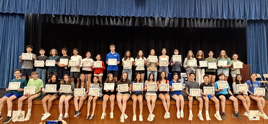 Congratulations to Our 8th Grade Award Winners! We are proud to recognize our 8th grade award recipients for their hard work, dedication, and accomplishments throughout the year. While we celebrate these outstanding students, we are equally proud of our entire 8th grade class for the leadership, growth, and positive impact they have made at Roosevelt Intermediate School. Congratulations to all of our students as they prepare for the exciting journey ahead in high school! 🎓🎉