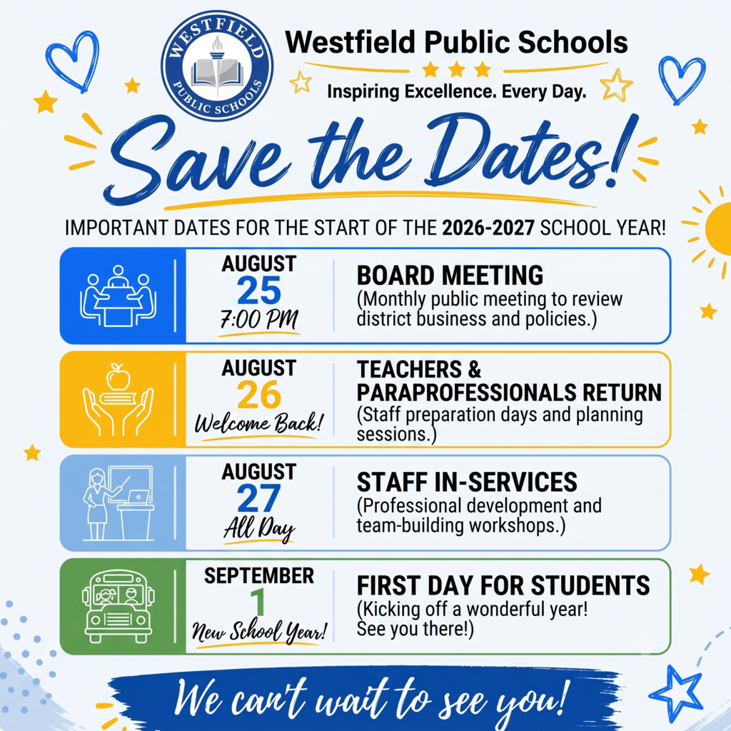 August Save the Dates