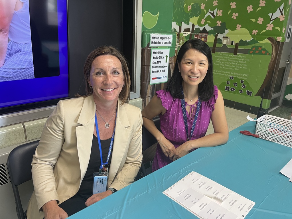Assistant Principal and Principal welcome new students