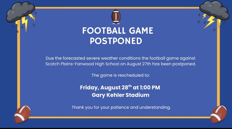 football postponed