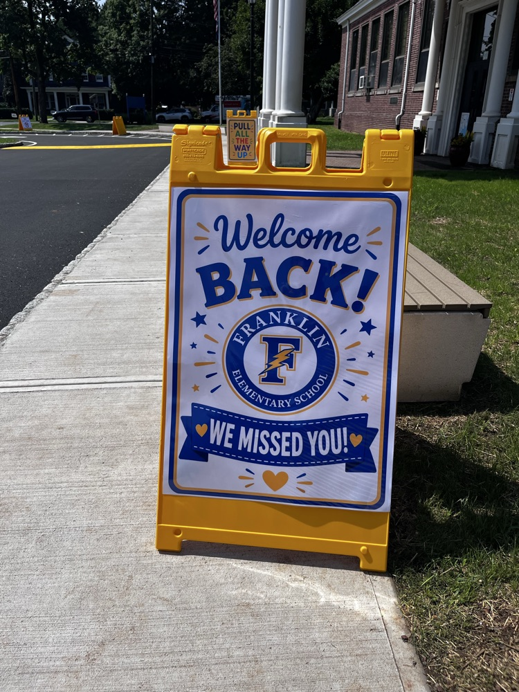 welcome back and arrival signage