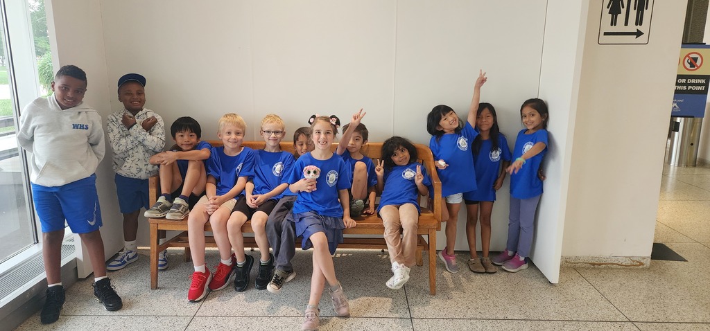 Students posing on a field trip