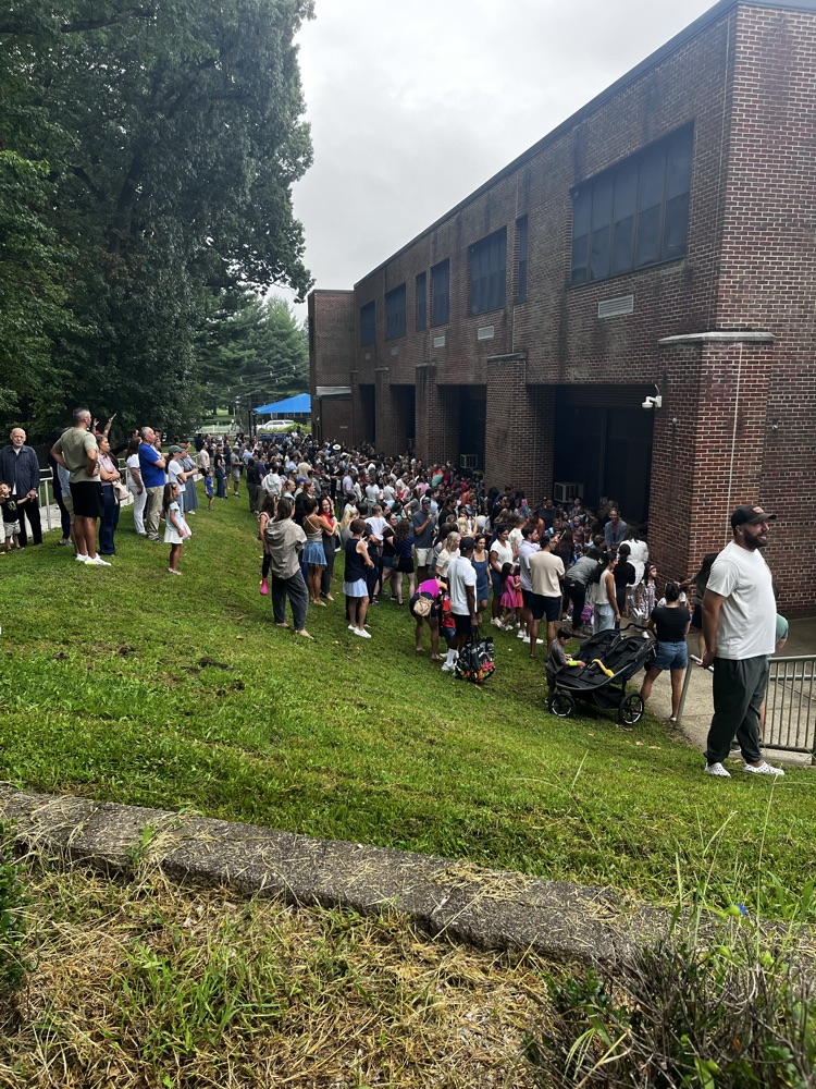 students starting their day in classrooms