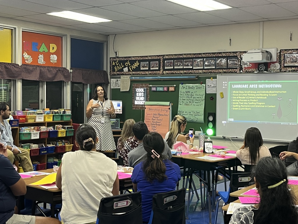 Teacher presentation in the classroom