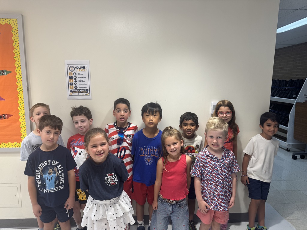 Students dressed in our patriotic colors for Patriot Day!