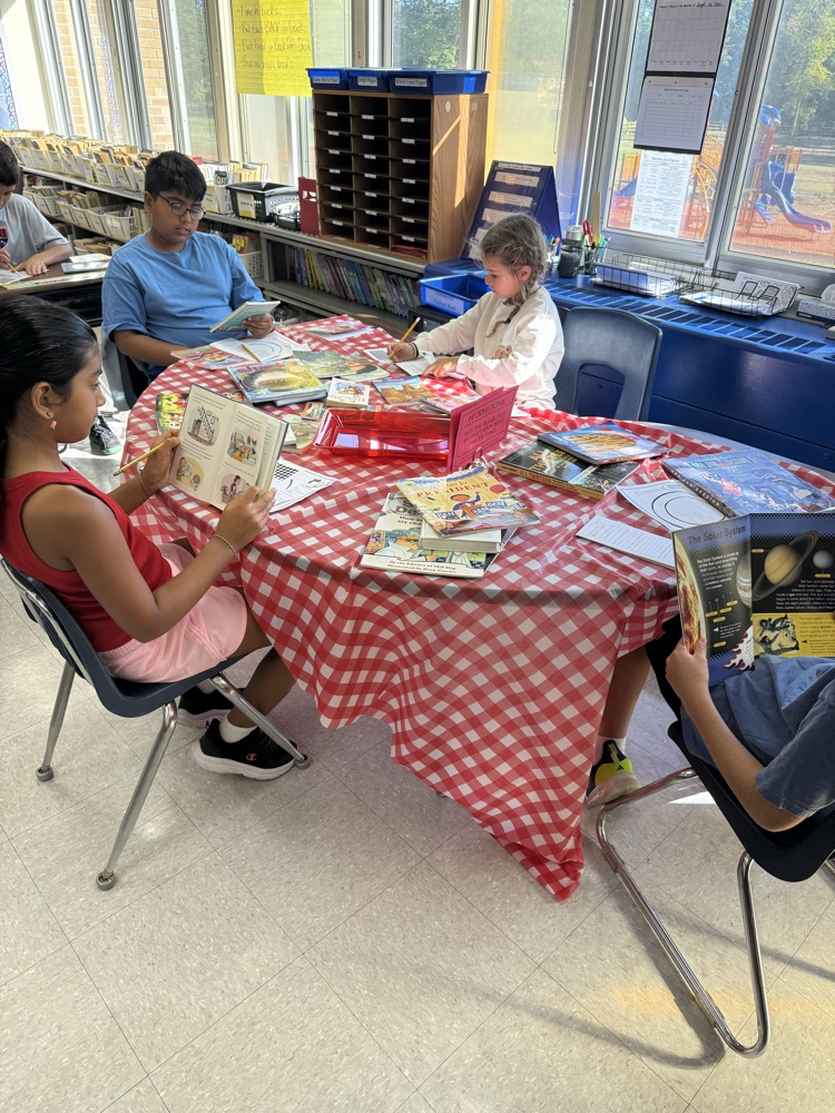 students engage in a “book tasting”