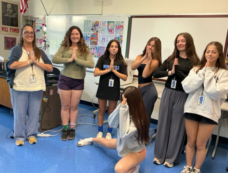 Students in a Yoga pose