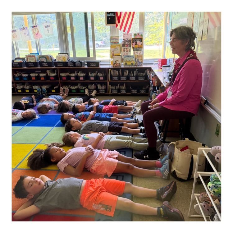 students engage in a mindfulness lesson