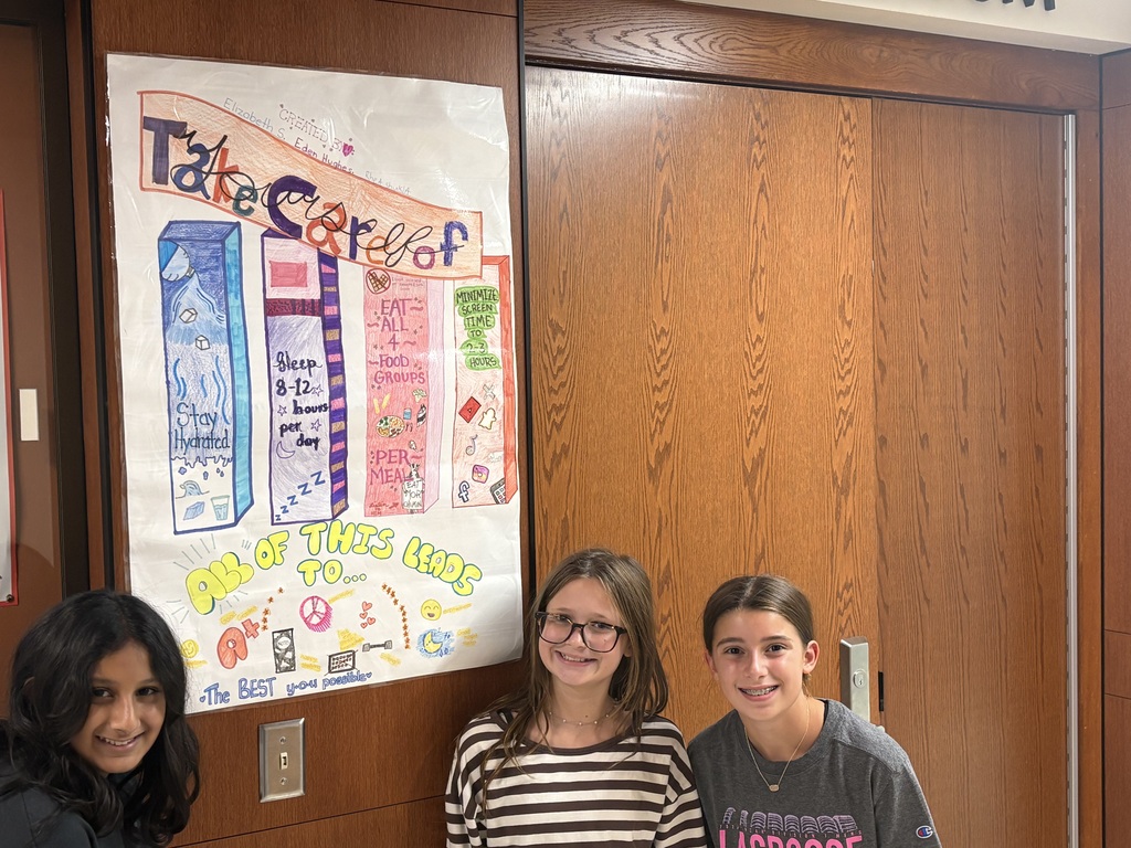 🎨 Celebrating Our Three School Rules! 🏆 Earlier this school year, our 6th-grade students put their creativity to work in Social Studies by designing beautiful posters illustrating Roosevelt’s Three School Rules: 🌟 Take Care of Yourself 🤝 Take Care of Each Other 🏫 Take Care of Our School Many of these outstanding posters are now proudly displayed throughout our cafeteria, helping bring these important values to life each day. While we were incredibly impressed by all of the creativity and effort, one poster truly went above and beyond! After careful deliberation, we are excited to recognize our winning team for their exceptional design, creativity, and representation of what it means to be a member of the Roosevelt community. 🎉 Congratulations to our winning team! 🏆👏