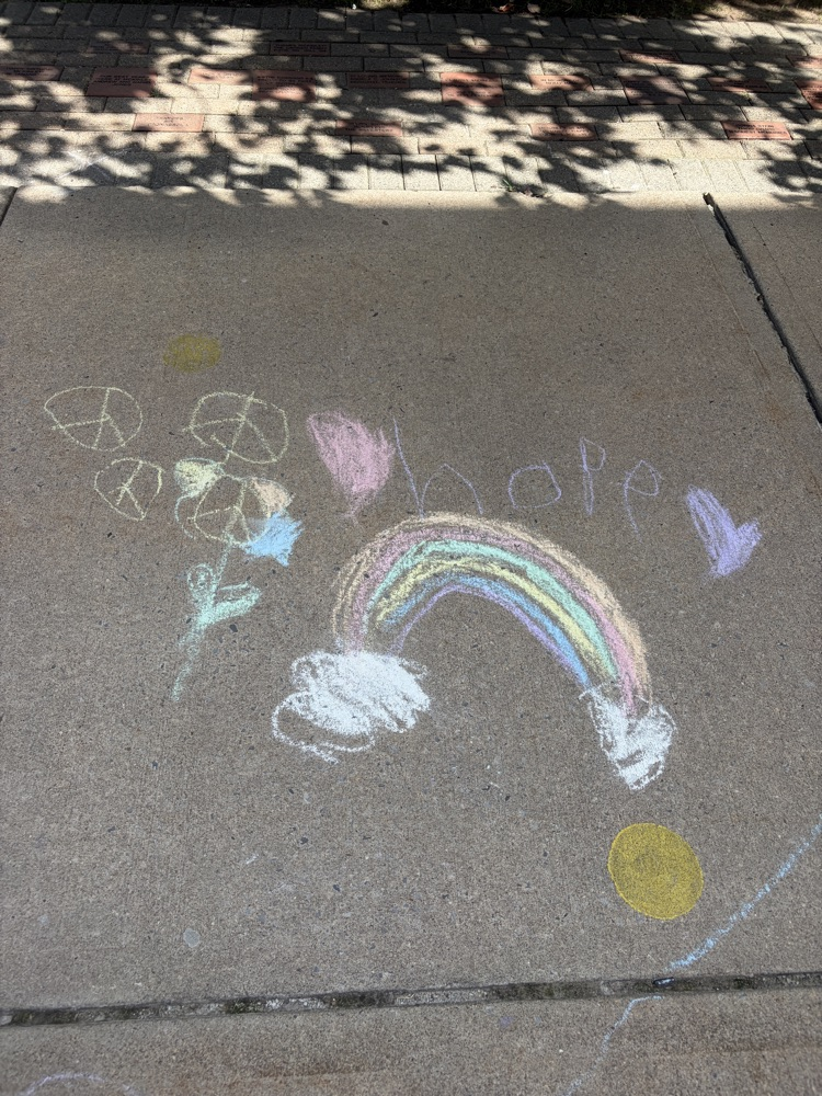 chalk dry by student