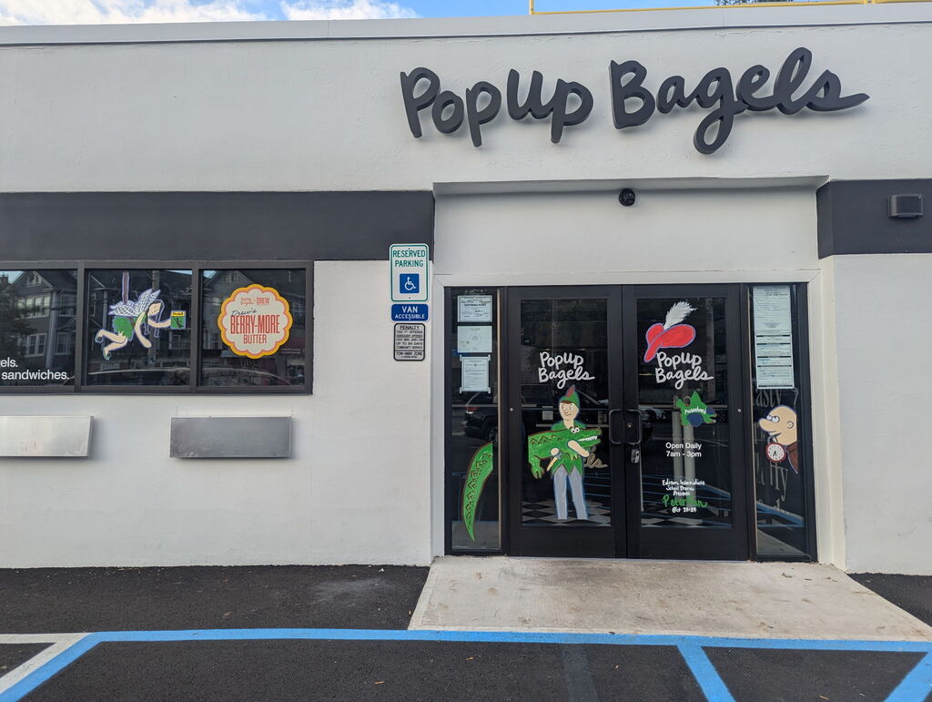storefront with mural painted