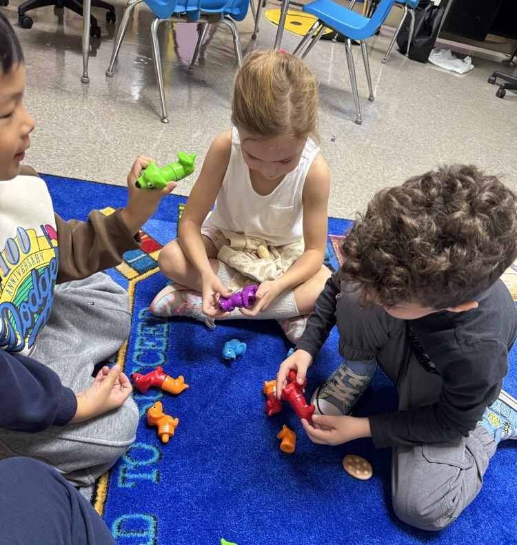 students use manipulative to build c c words