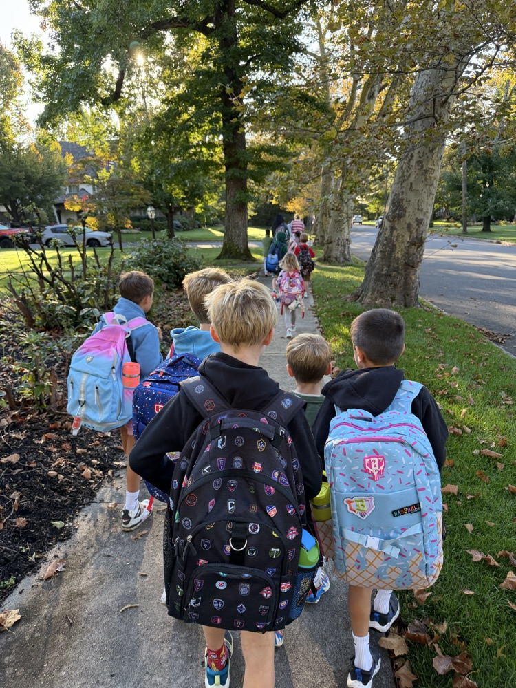 we walked to school 
