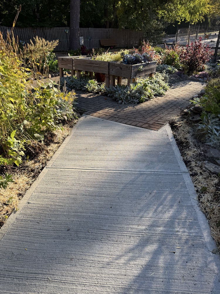 new sidewalk 